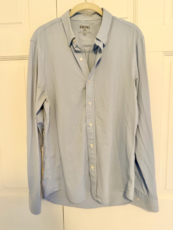 RHONE Other - Rhône Commuter Shirt Men's Medium Blue Long Sleeve Performance Stretch